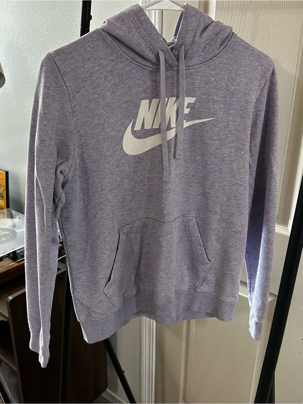 Nike Lavender Pullover Hoodie with White Swoosh